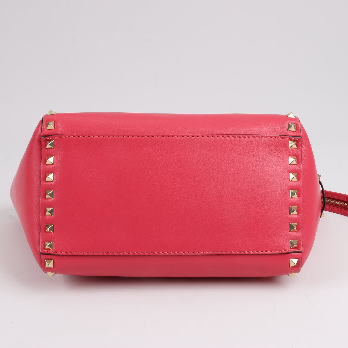 Sac à main Valentino Garavani Rockstud en cuir rose à double compartiment
