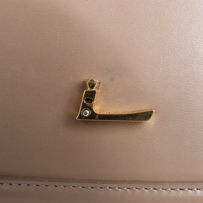 Sac à bandoulière en cuir Solferino de Saint Laurent Paris en beige