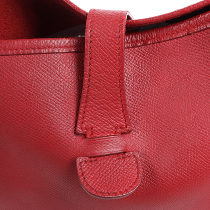 Hermès Evelyne 1 33 GM Cushbell Rotgold Metallbeschläge A: 1997