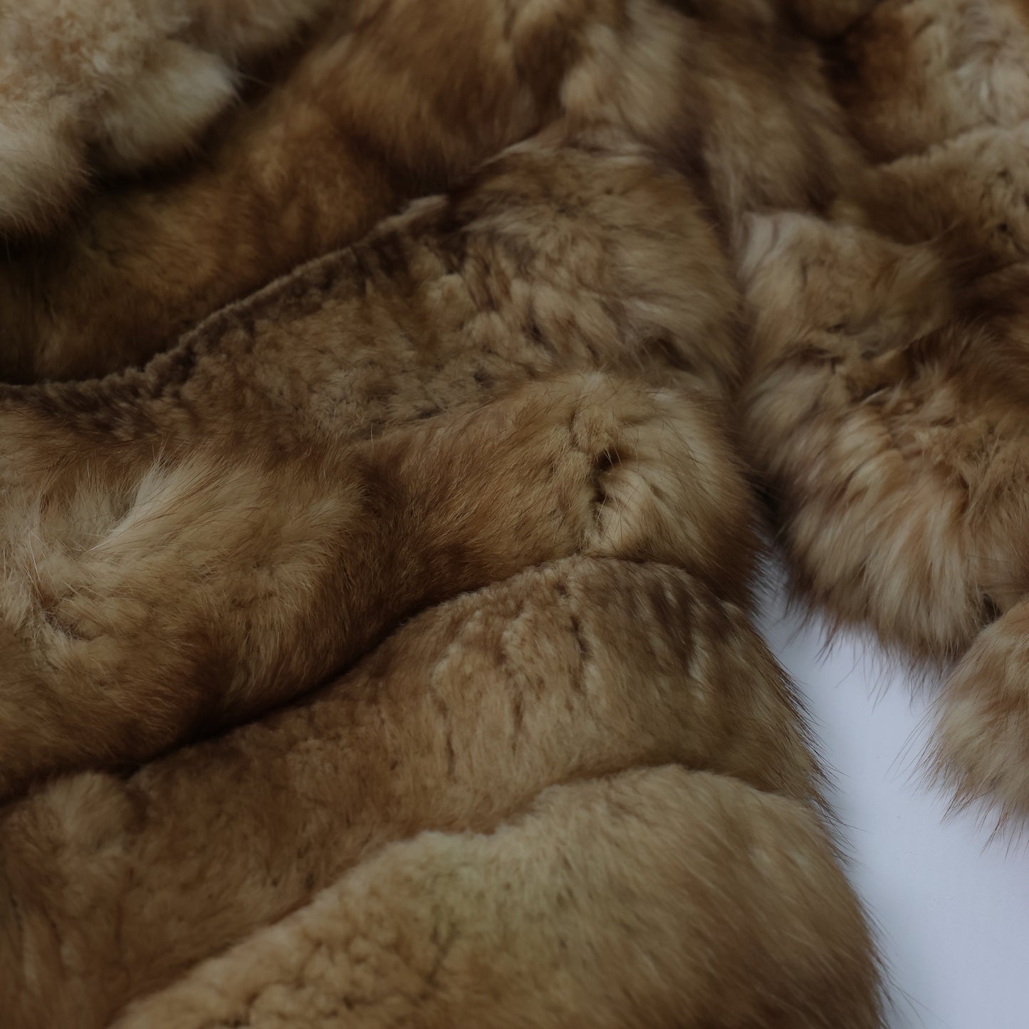 Vintage Christian Dior Paris Golden Fox Fur Coat