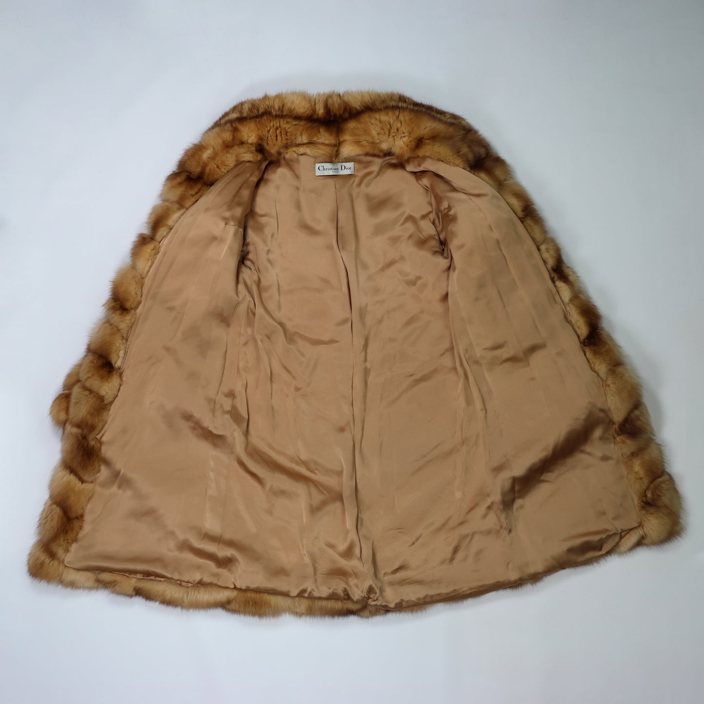 Vintage Christian Dior Paris Golden Fox Fur Coat