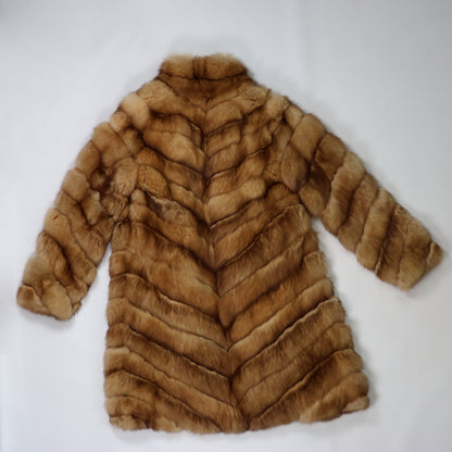 Vintage Christian Dior Paris Golden Fox Fur Coat