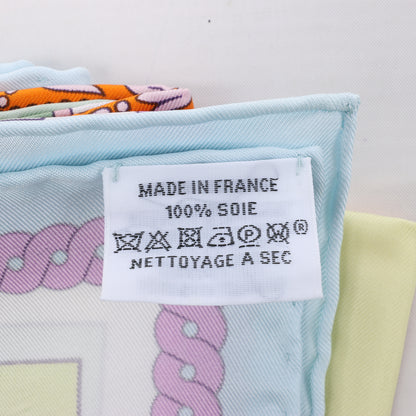 Hermes Carré 90 „VOILES DE LUMIERE“ Schal aus 100 % Seide