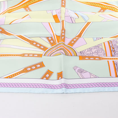 Hermes Carré 90 „VOILES DE LUMIERE“ Schal aus 100 % Seide
