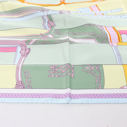 Hermes Carré 90 „VOILES DE LUMIERE“ Schal aus 100 % Seide