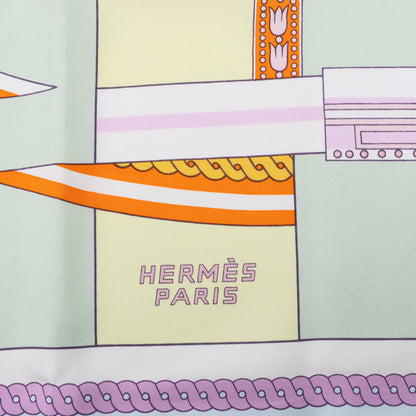 Hermes Carré 90 „VOILES DE LUMIERE“ Schal aus 100 % Seide