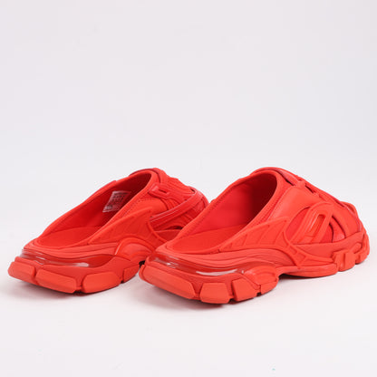 Balenciaga Stoff x Gummisandalen in Rot 618083, Größe 39 EU