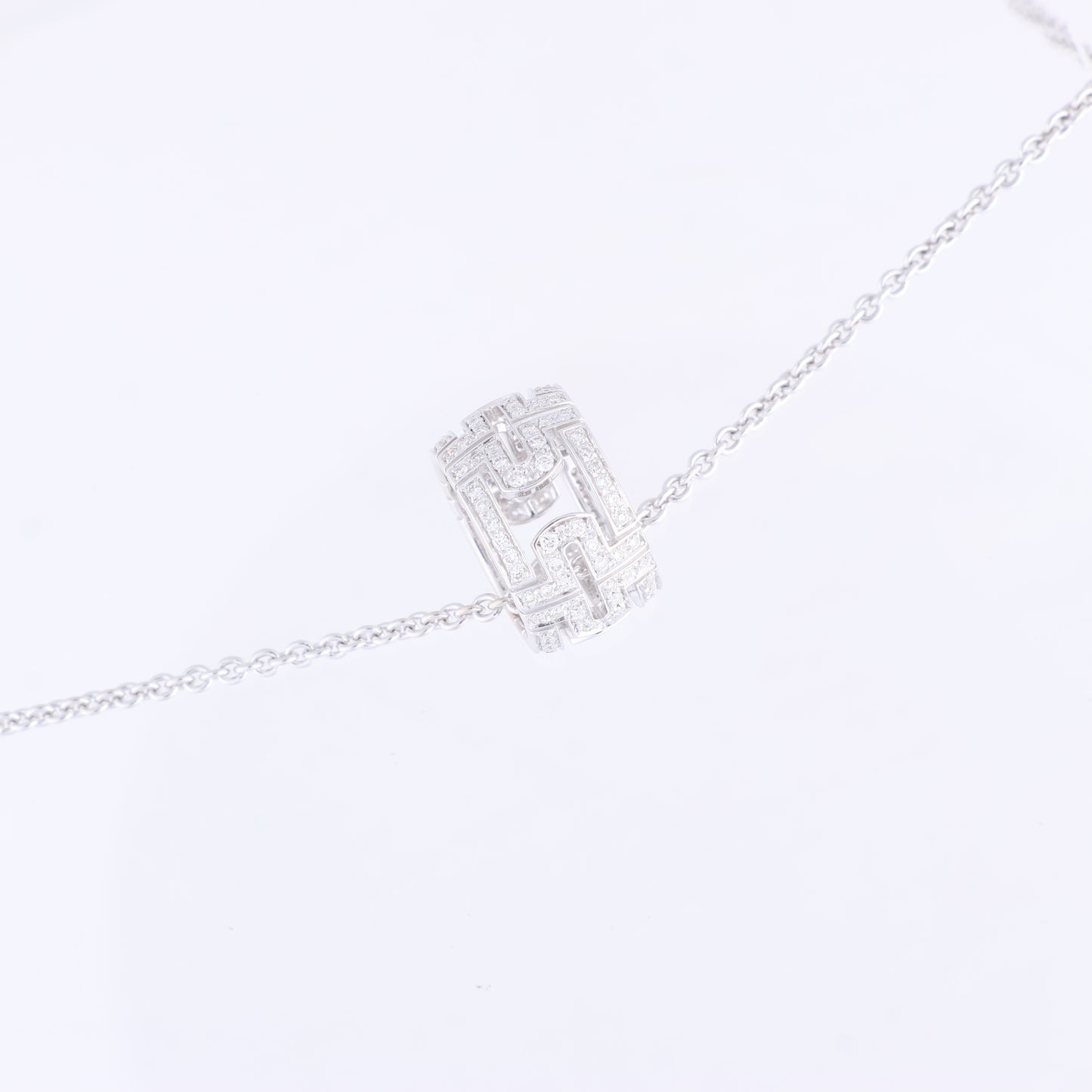 Bvlgari Parentesi Diamanthalskette 750(WG) 12,2g