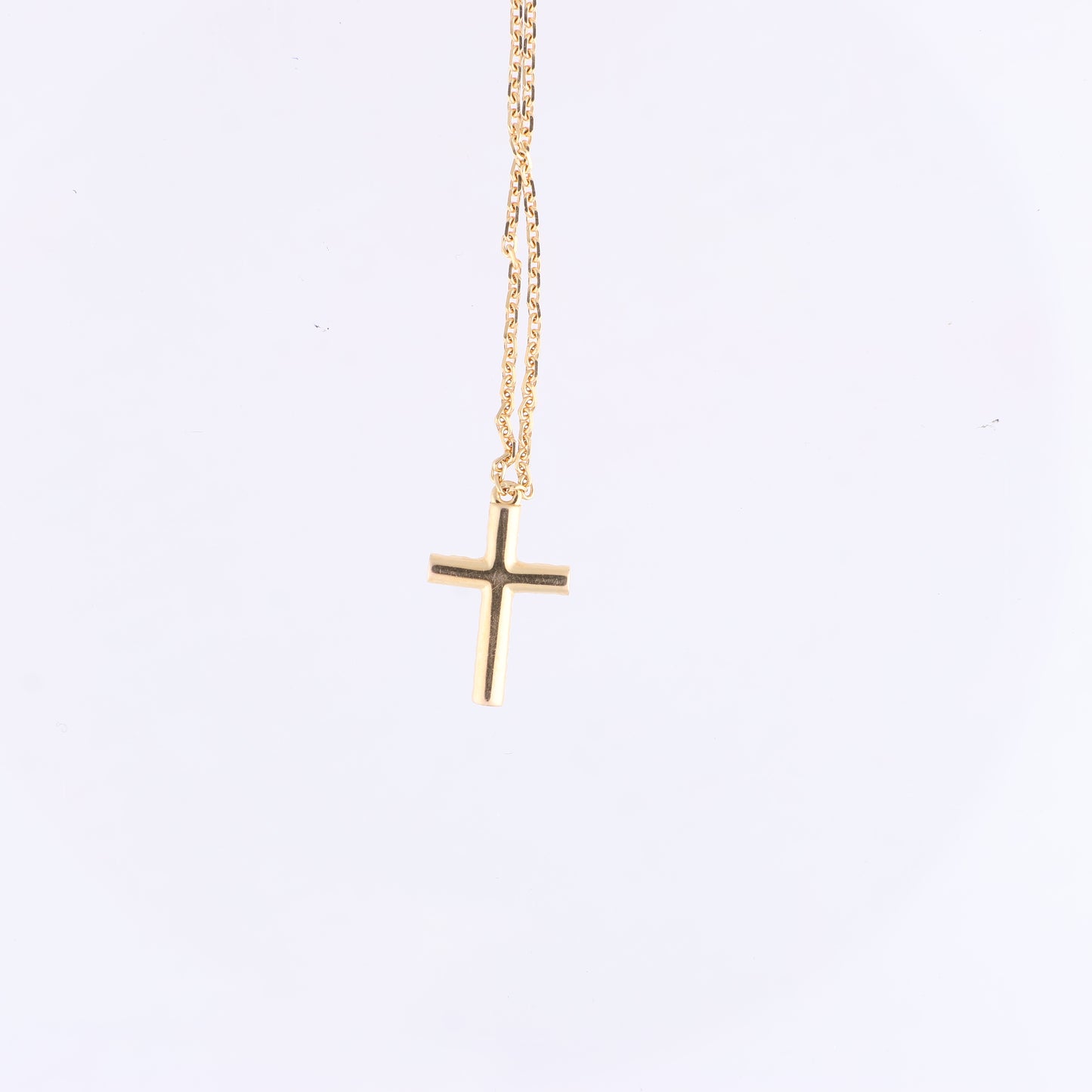 Cartier Cross Pink sapphire Necklace 750(YG) 2.9g