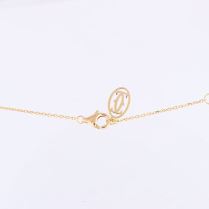 Cartier Cross Pink sapphire Necklace 750(YG) 2.9g