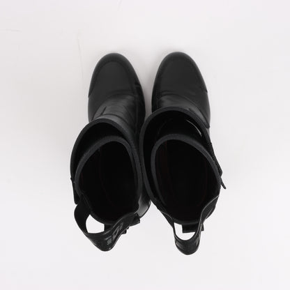 Fendi Lederstiefeletten in Schwarz, Größe 38 EU