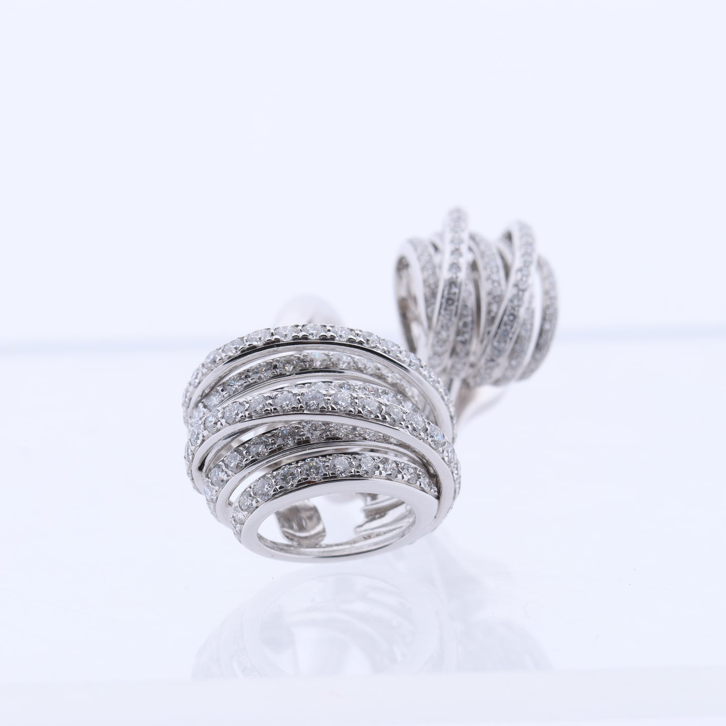 De Grisogono White Gold and Diamond Earrings