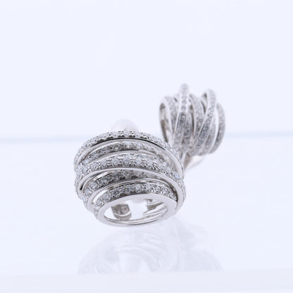 De Grisogono White Gold and Diamond Earrings