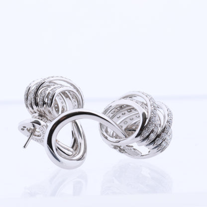 De Grisogono White Gold and Diamond Earrings