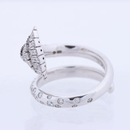 De Grisogono White Gold and Diamond Ring, Size 52