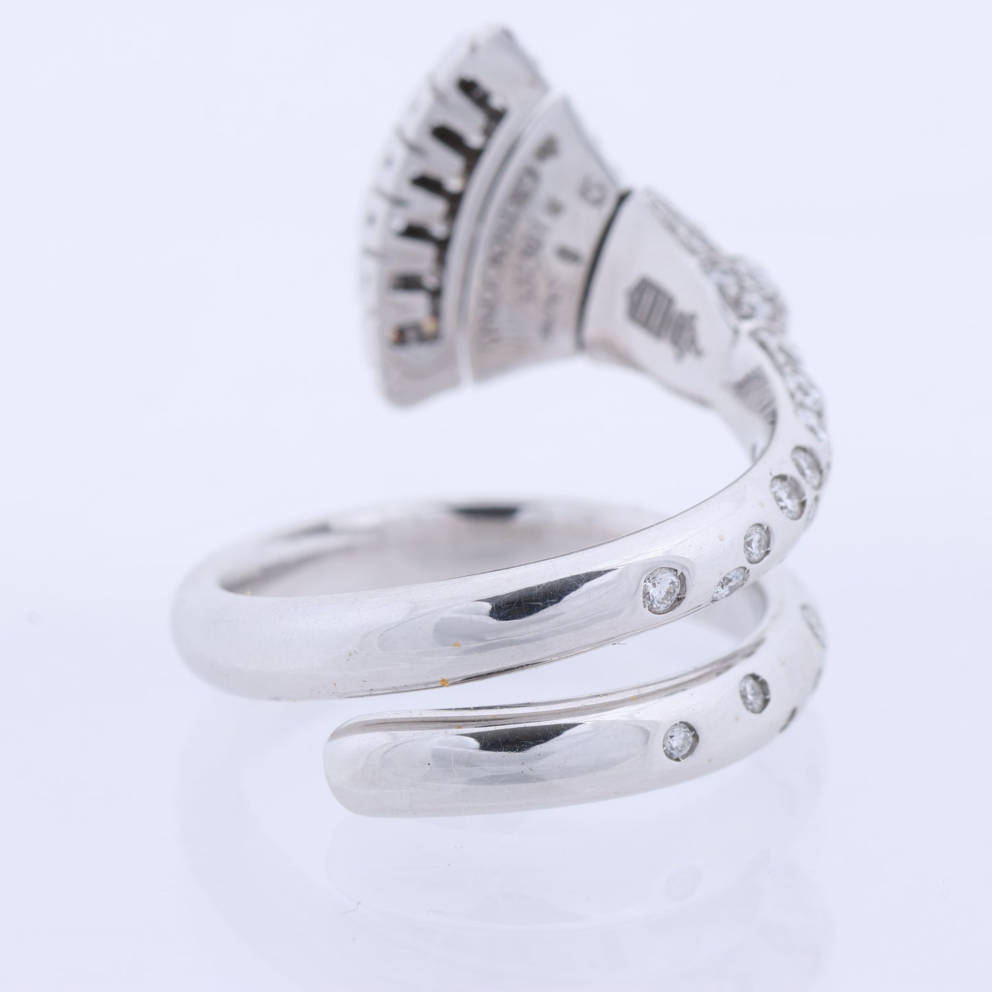 De Grisogono White Gold and Diamond Ring, Size 52