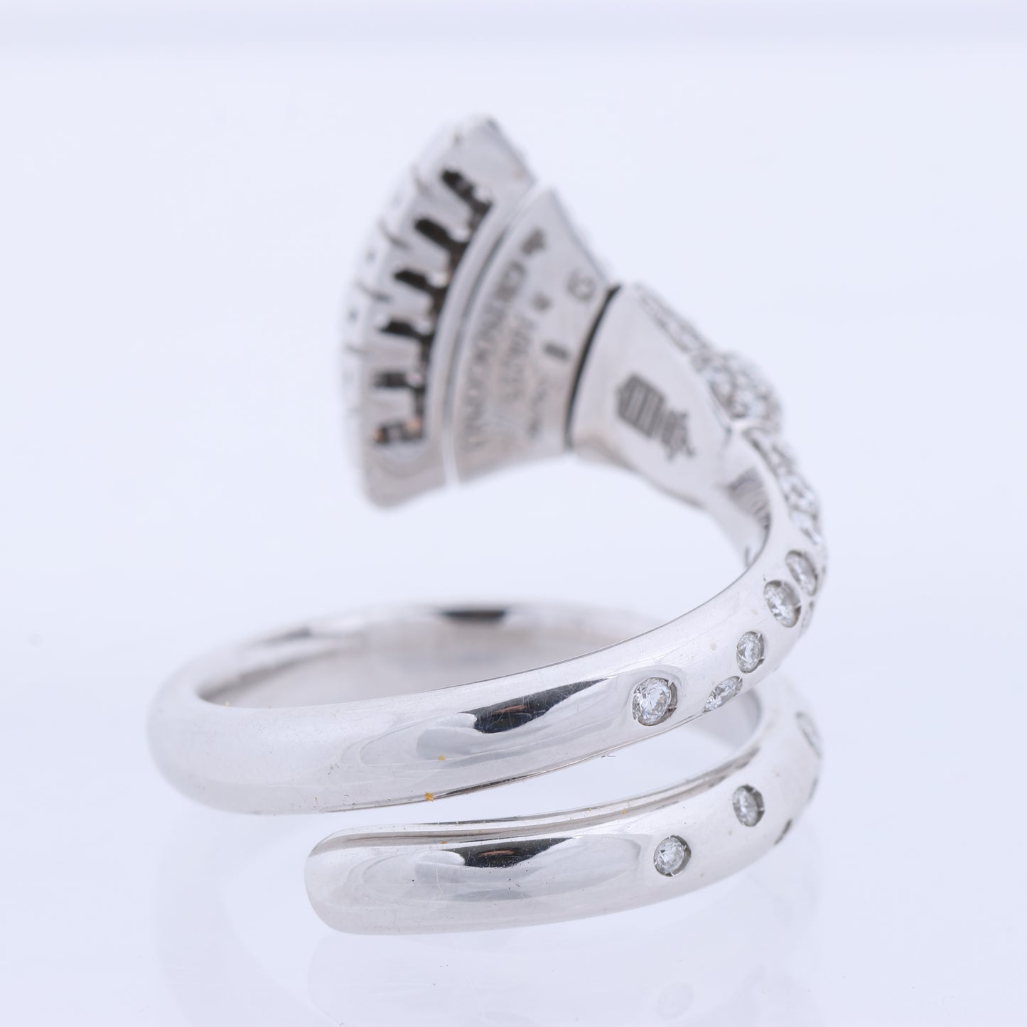 De Grisogono White Gold and Diamond Ring, Size 52