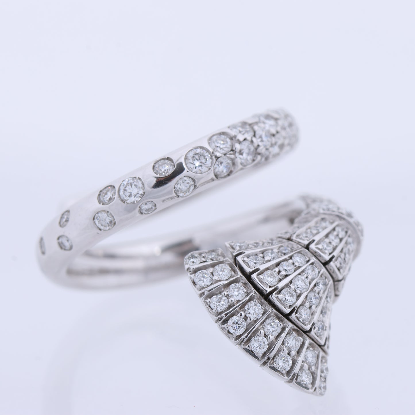 De Grisogono White Gold and Diamond Ring, Size 52