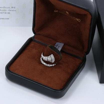 De Grisogono White Gold and Diamond Ring, Size 52