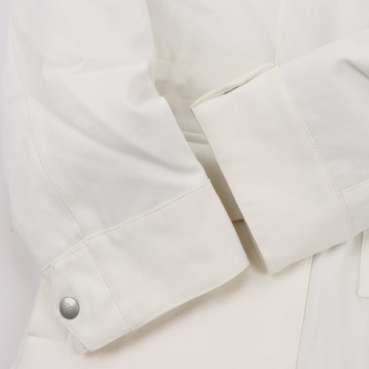 Eleventy White Quilted Down Jacket, Size 48