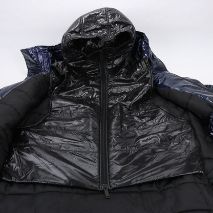DSQUARED2 Glossy Navy Puffer Jacket, Size 48