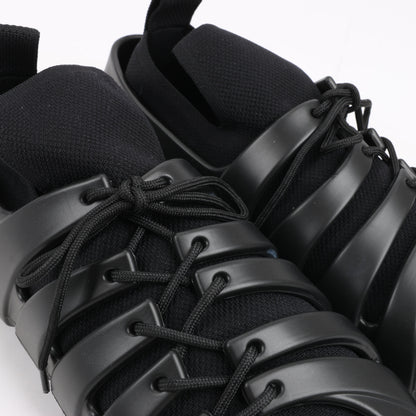 Bottega Veneta Trails Knit x Rubber Sneakers in Schwarz, Größe 42 EU