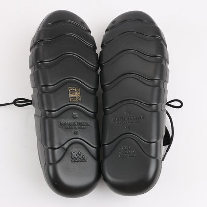Bottega Veneta Trails Knit x Rubber Sneakers in Schwarz, Größe 42 EU