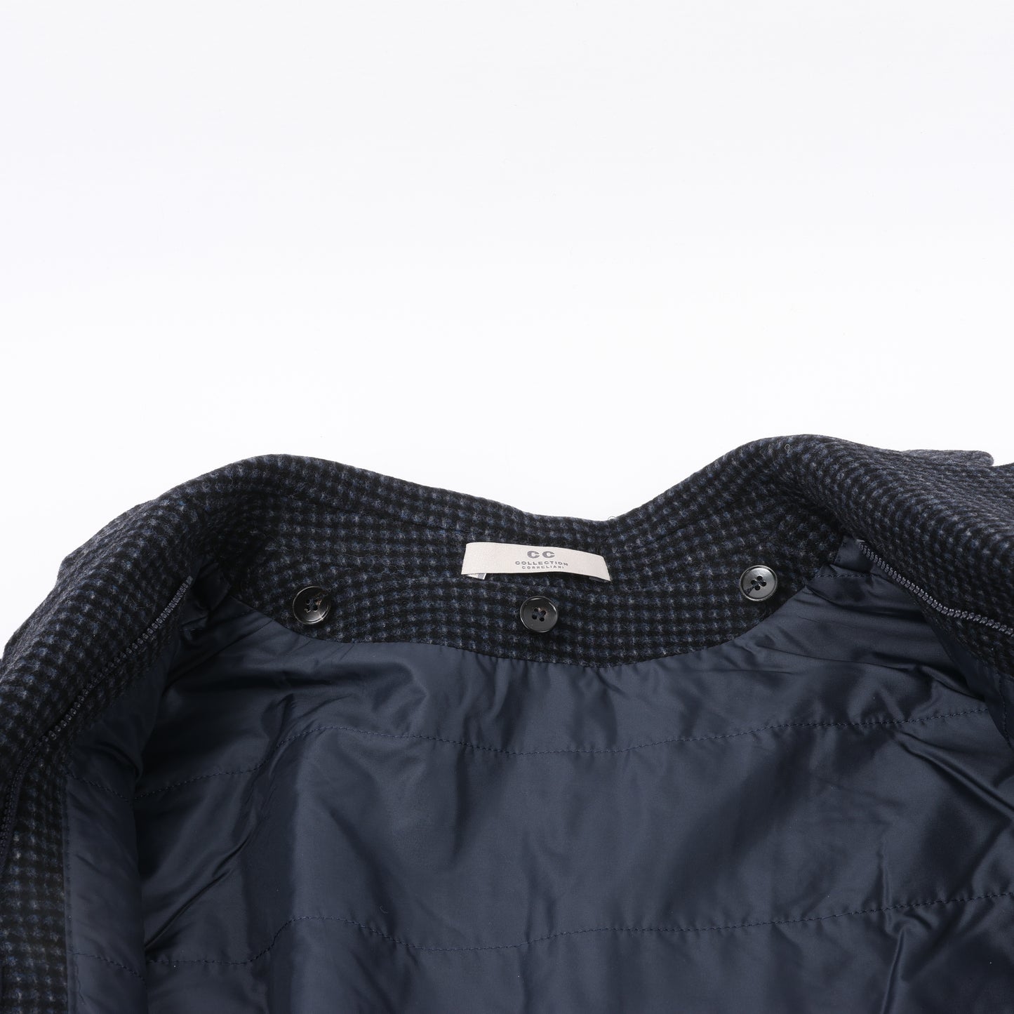 CC Collection Corneliani Wool Coat with Removable Hooded Liner, Size 50