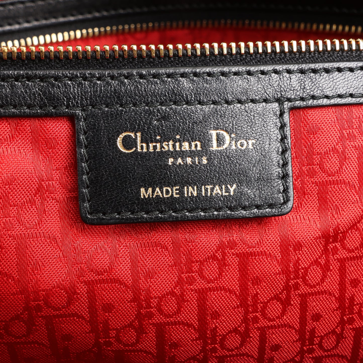 Christian Dior Lady Dior Große 2-Wege-Handtasche aus Cannage-Leder in Schwarz