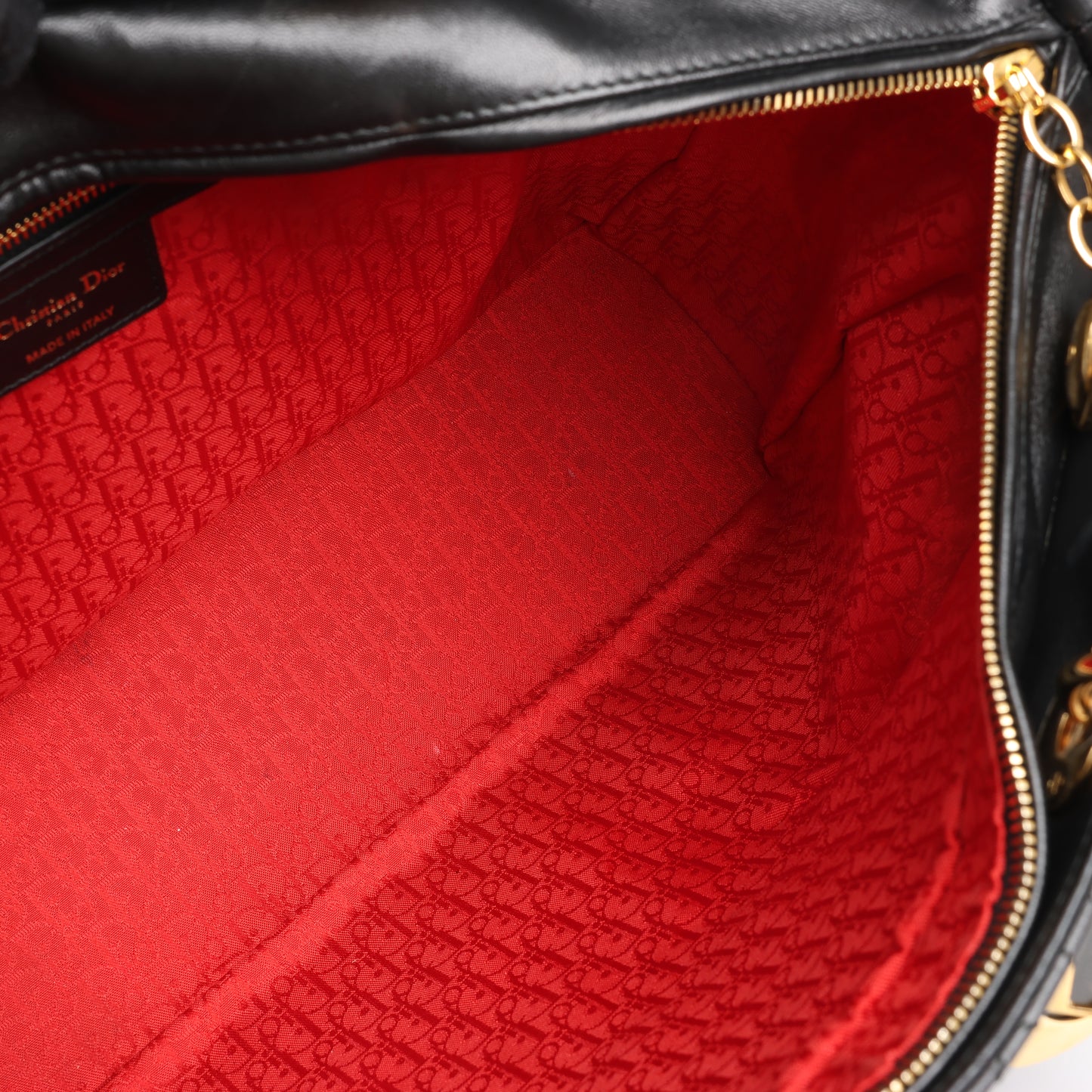 Christian Dior Lady Dior Große 2-Wege-Handtasche aus Cannage-Leder in Schwarz