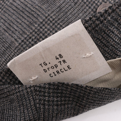 CORNELIANI Glen Plaid Blazer and Trousers Set, Size 48