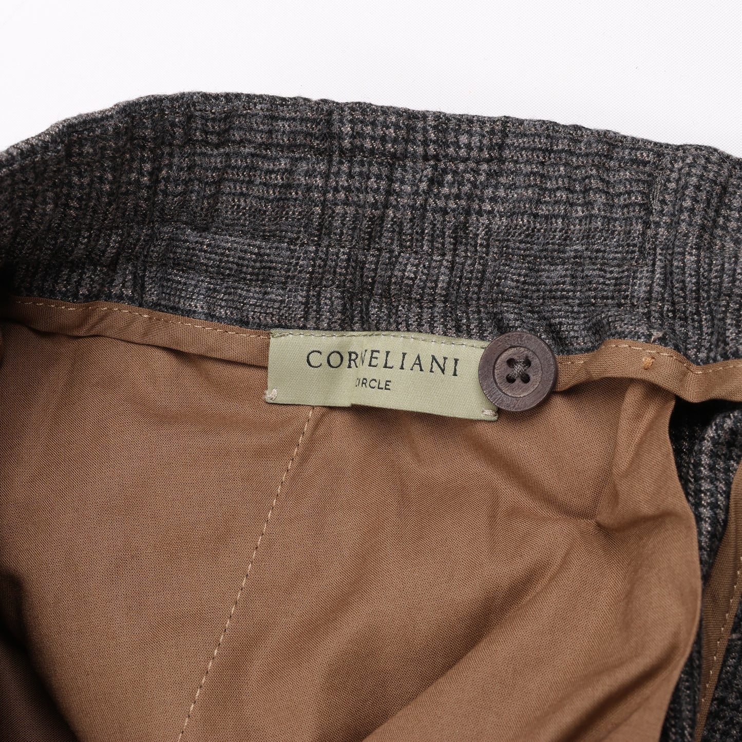 CORNELIANI Glen Plaid Blazer and Trousers Set, Size 48