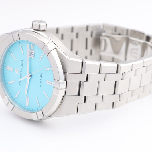 Maurice Lacroix Icon Automatic Summer Edition AI6008-SS00F-431-C BB23560 SS AT Turquoise Dial Watch