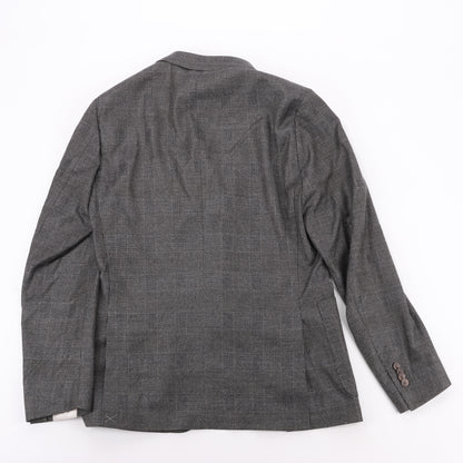 CORNELIANI Glen Plaid Blazer and Trousers Set, Size 48
