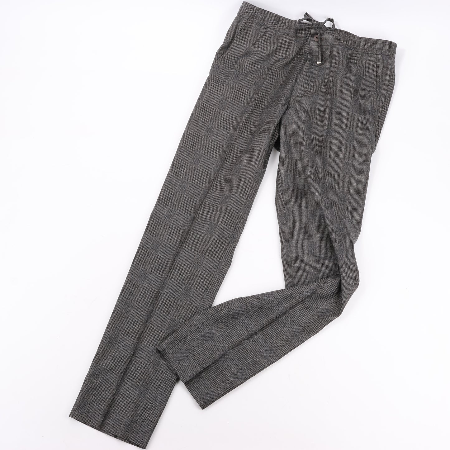 CORNELIANI Glen Plaid Blazer and Trousers Set, Size 48