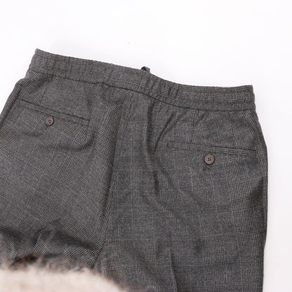 CORNELIANI Glen Plaid Blazer and Trousers Set, Size 48