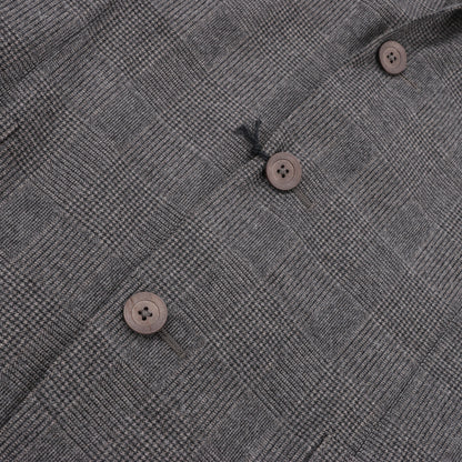 CORNELIANI Glen Plaid Blazer and Trousers Set, Size 48