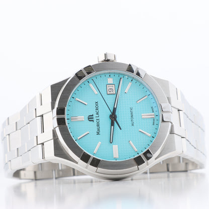 Maurice Lacroix Icon Automatic Summer Edition AI6008-SS00F-431-C BB23560 SS AT Turquoise Dial Watch