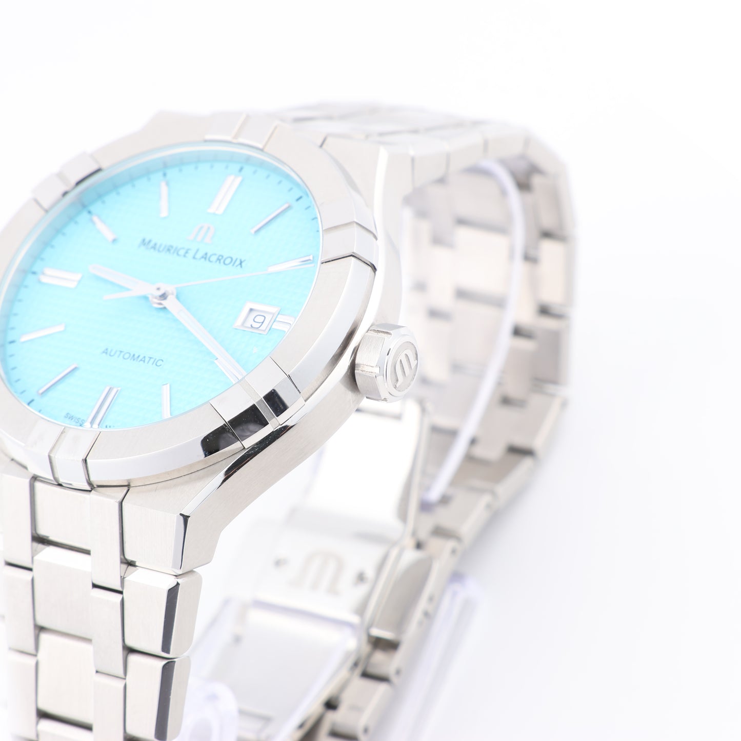 Maurice Lacroix Icon Automatic Summer Edition AI6008-SS00F-431-C BB23560 SS AT Turquoise Dial Watch