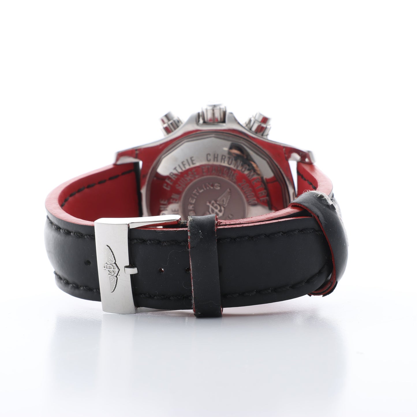 Montre Breitling Superocean A73310 1322371 SS et caoutchouc QZ, cadran noir