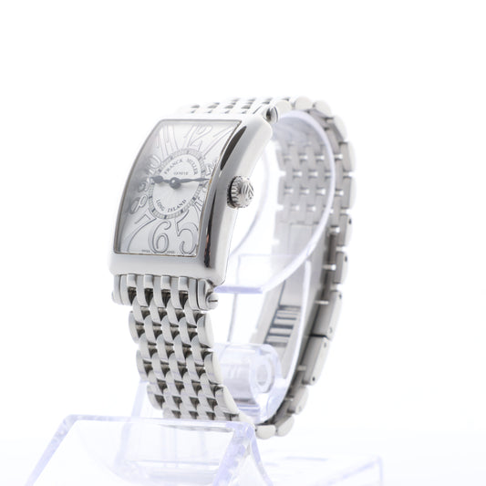 Franck Muller Long Island 902QZ 256 SS QZ Silver-Face Watch