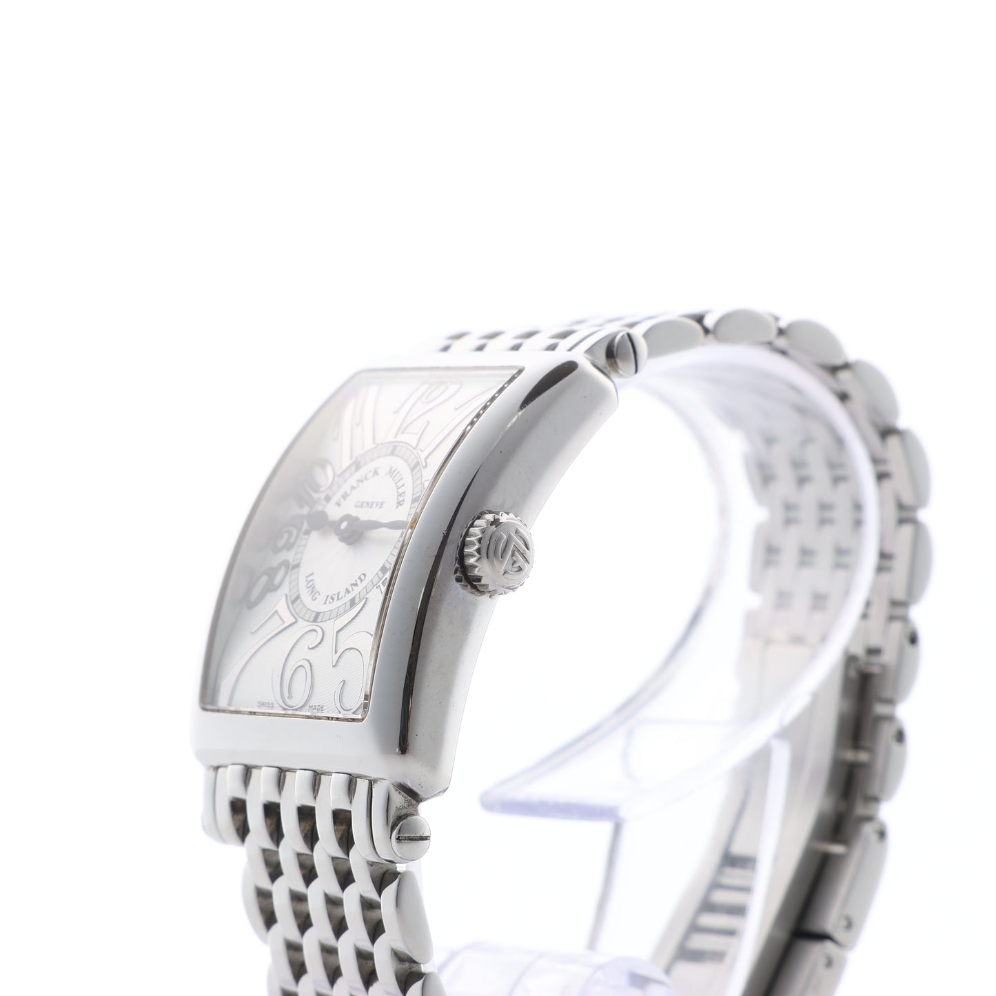 Franck Muller Long Island 902QZ 256 SS QZ Silver-Face Watch