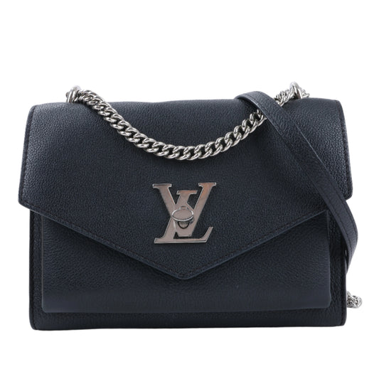 Louis Vuitton Cuir Taurillon MyLockMe BB 2Way Handbag in Black M51418
