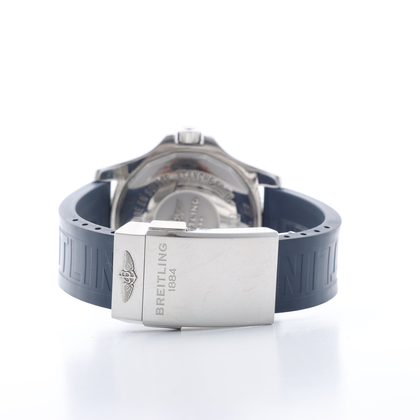 Breitling Superocean A17365 7017204 SS & Rubber AT Blue-Face Watch