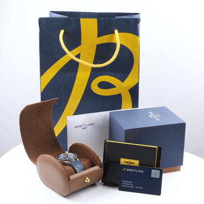 Breitling Superocean A17365 7017204 SS & Rubber AT Blue-Face Watch