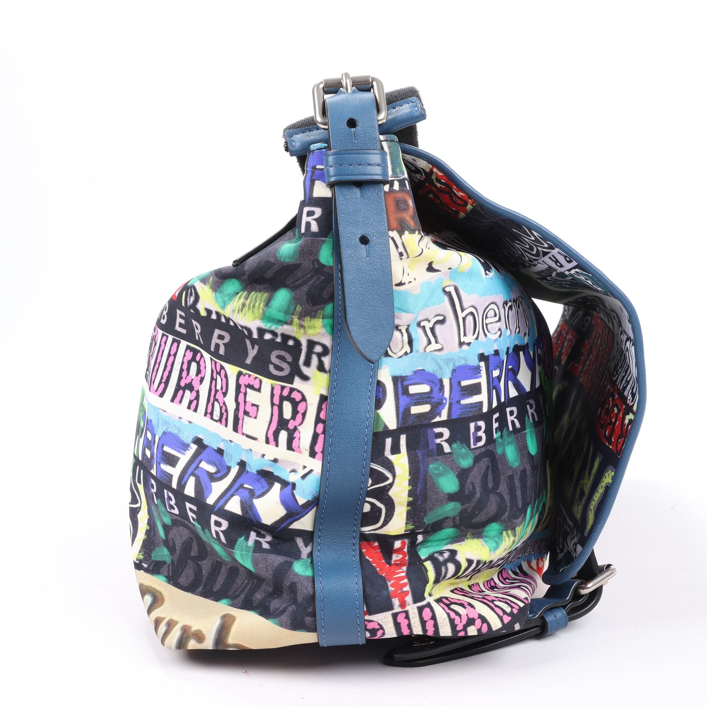 Burberry – Kuriertasche mit Graffiti-Logo-Print, mehrfarbig