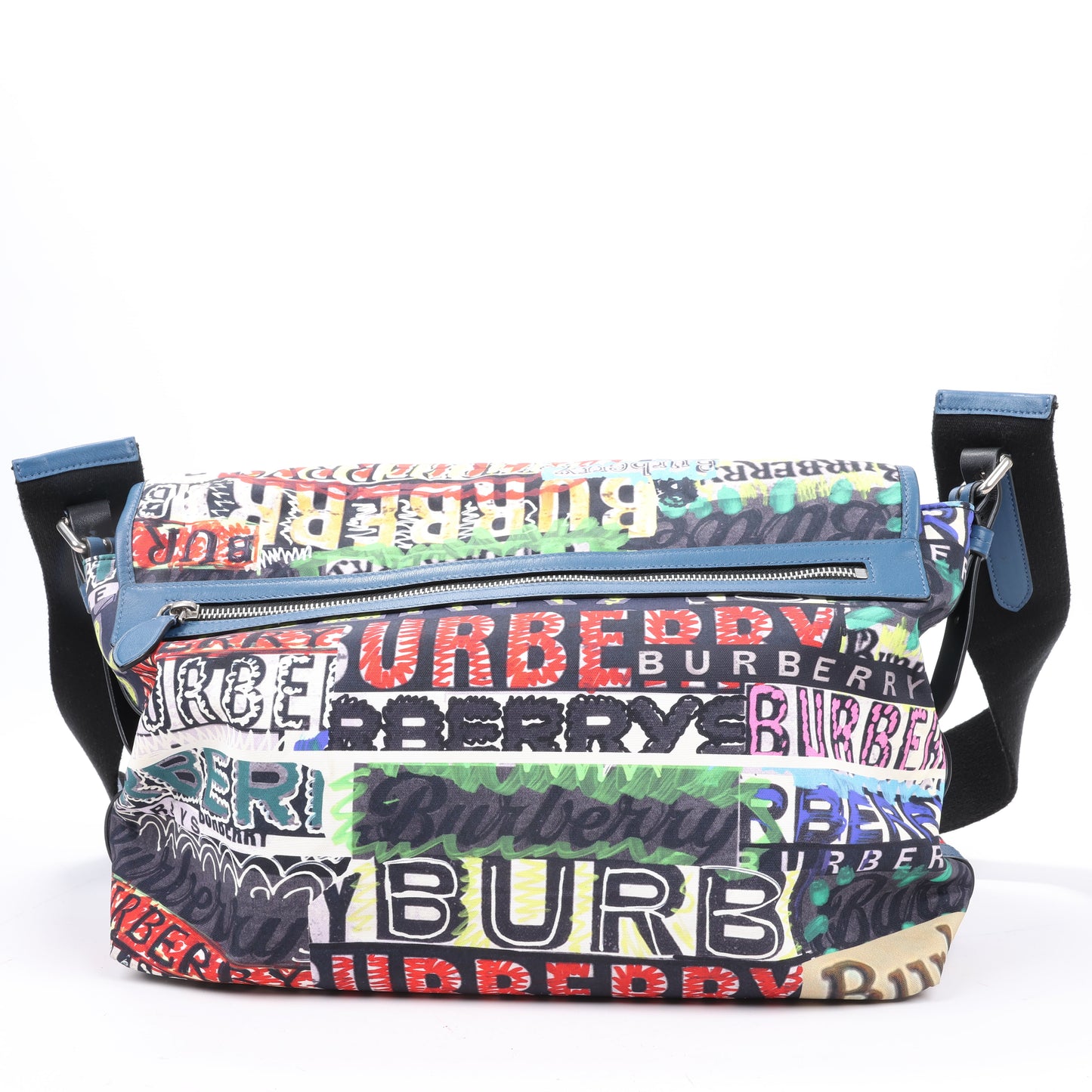 Burberry – Kuriertasche mit Graffiti-Logo-Print, mehrfarbig