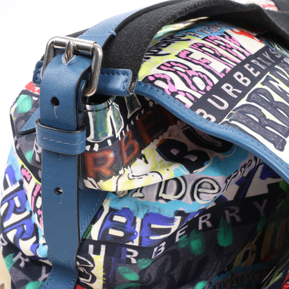 Burberry – Kuriertasche mit Graffiti-Logo-Print, mehrfarbig