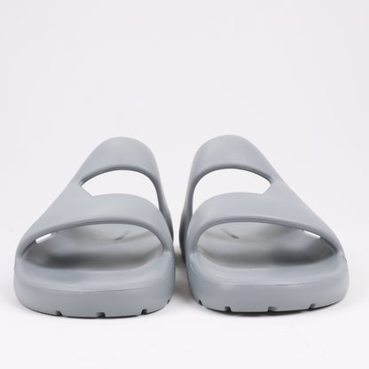 Bottega Veneta Gummiband-Sandalen in Grau, Größe 43 EU