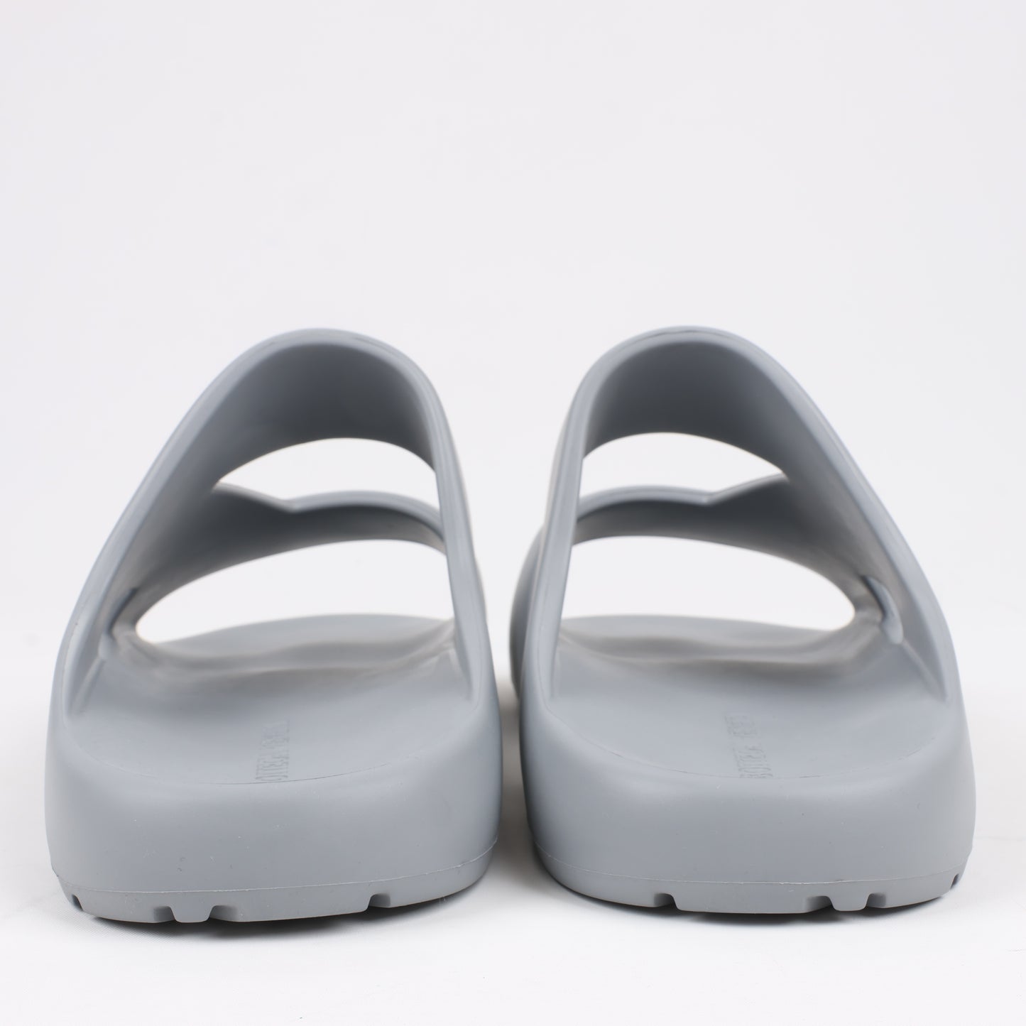 Bottega Veneta Rubber Band Sandals in Grey, Size 43 EU